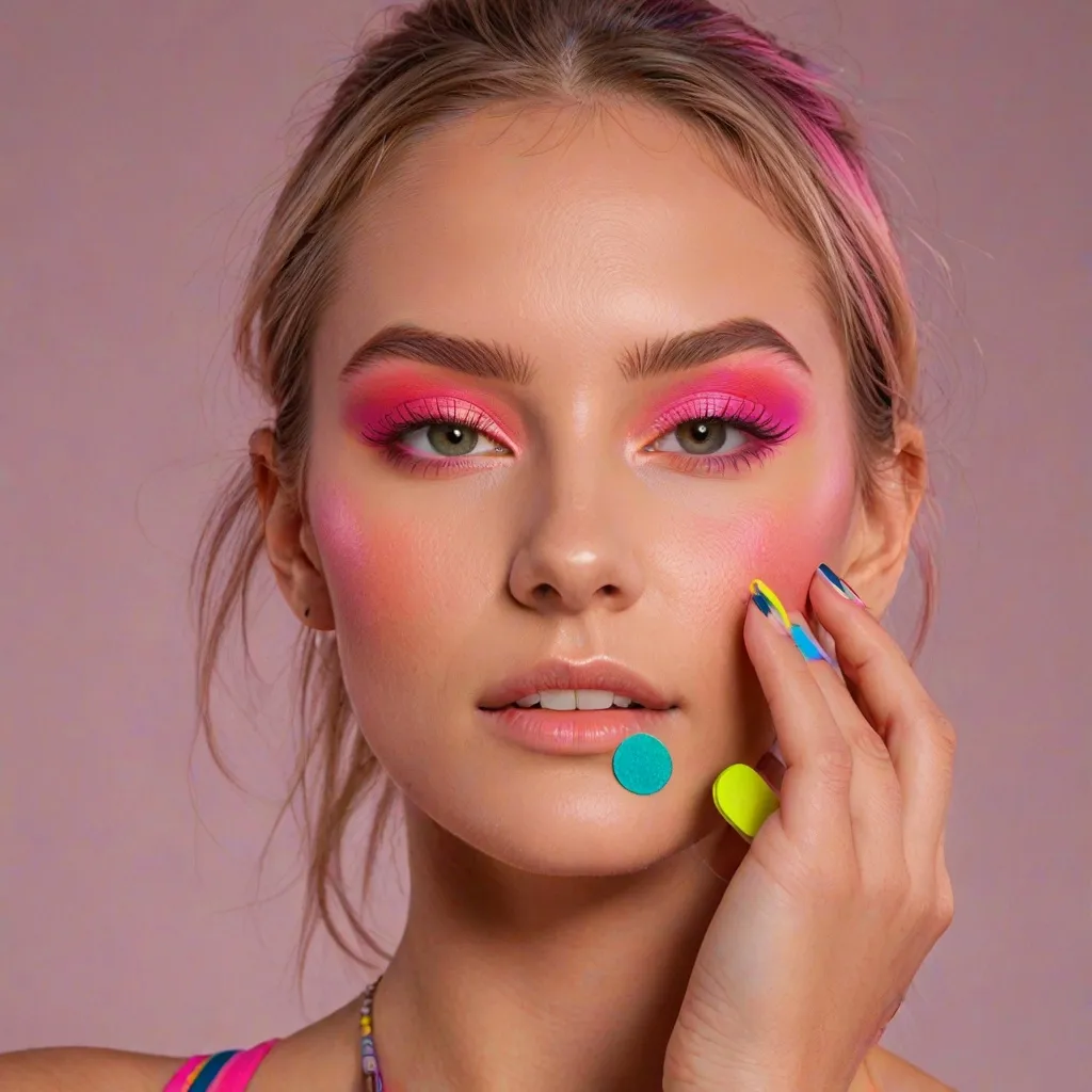 Neonowe cienie i sportowa stylizacja – czy to może działać?