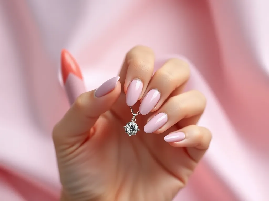 Jakie paznokcie do pudrowej sukienki?