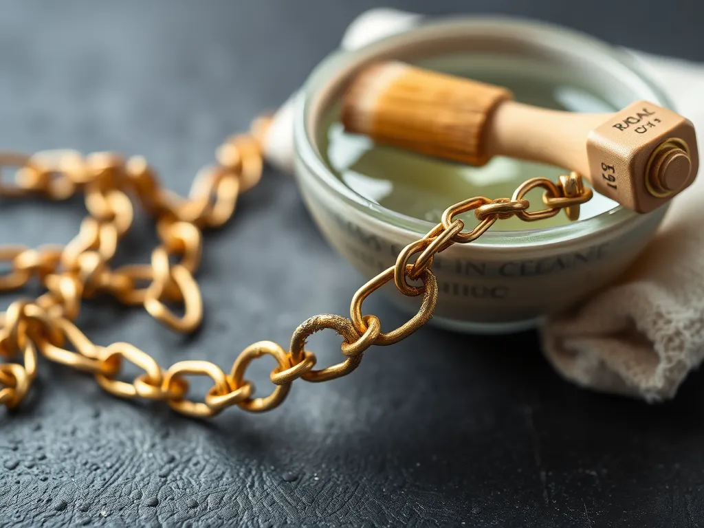 Czym wyczyścić złoty łańcuszek?