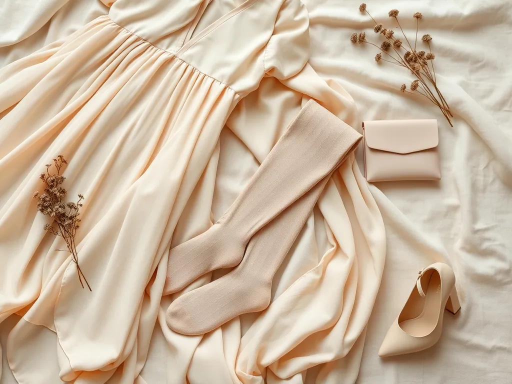 Jakie rajstopy do beżowej sukienki nosić?