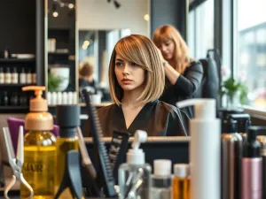 Włosy do ramion z grzywką na boki: trendy i inspiracje na 2024