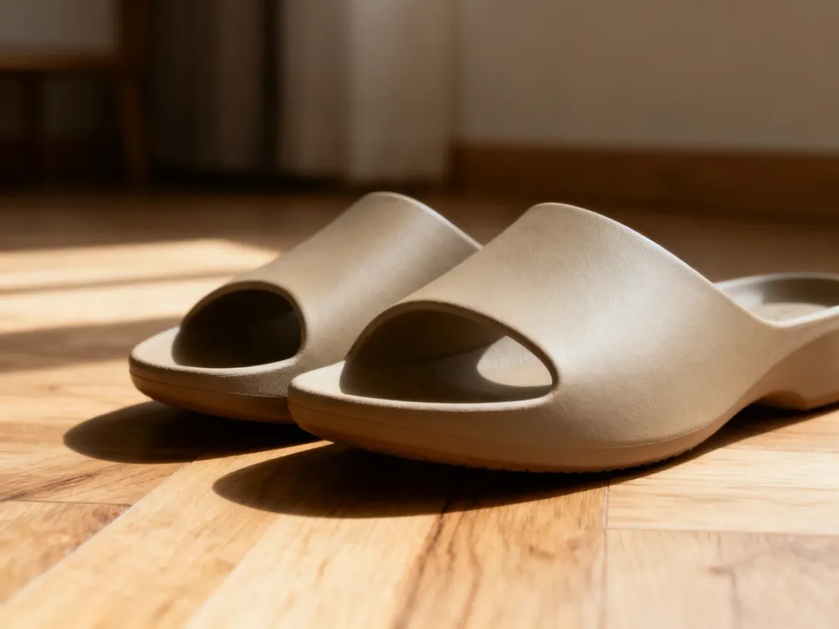 Stylowe buty z szerokim noskiem na drewnianej podłodze, podkreślające ergonomiczny kształt i przestrzeń dla palców.